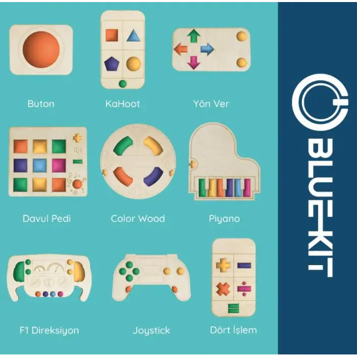 Blue-Kit Makey Makey Proje Uygulama Kiti