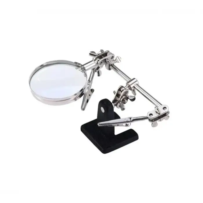 Büyüteçli Lehim Standı - Ayarlanabilir PCB Tutacağı