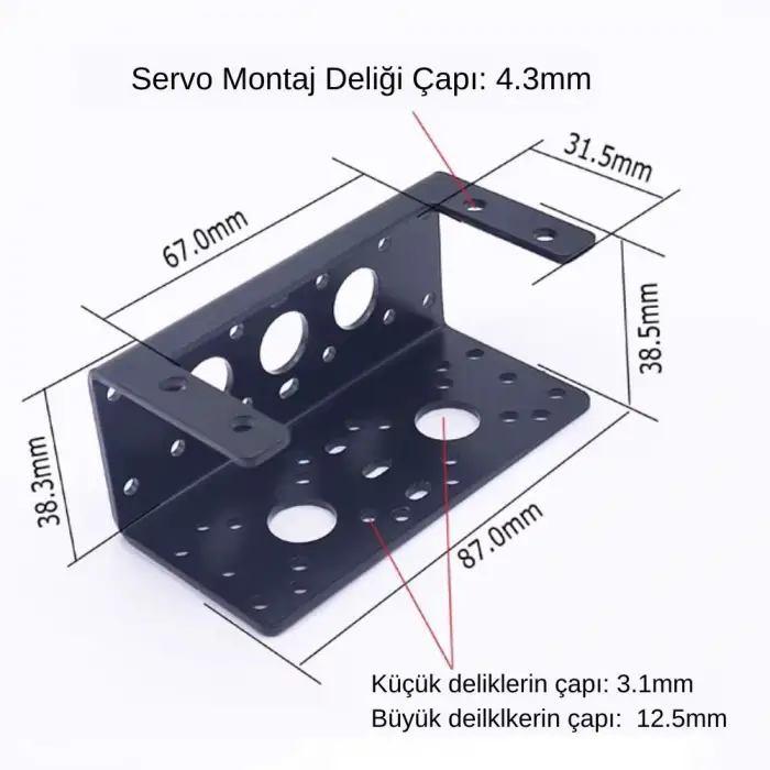 Çok Fonksiyonlu Servo Motor Tutucu - DS5160 DS51160