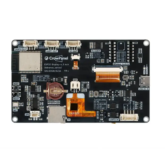 CrowPanel Advance 4.3 ESP32-S3 HMI Dokunmatik Ekranlı (480x272)