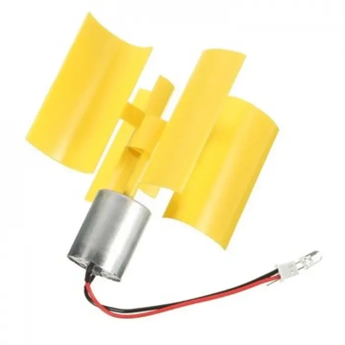 Dikey Eksenli Rüzgar Türbini - DIY DC Motor Türbin