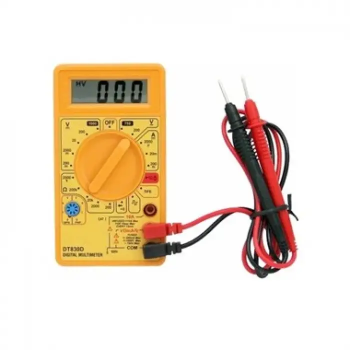 DT-830D Dijital Multimetre Sarı