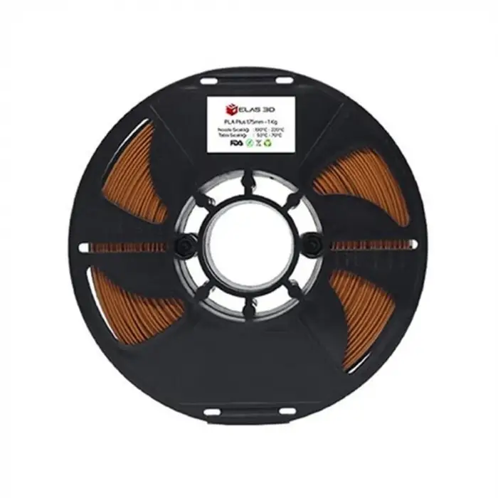 Elas 1.75mm Kahverengi Pla Plus Filament