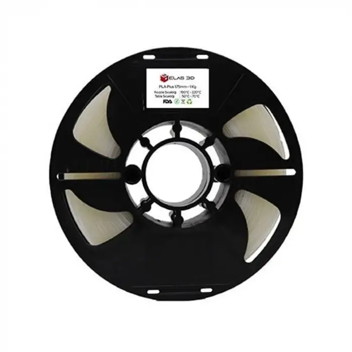Elas 1.75mm Şeffaf Pla Plus Filament 1Kg