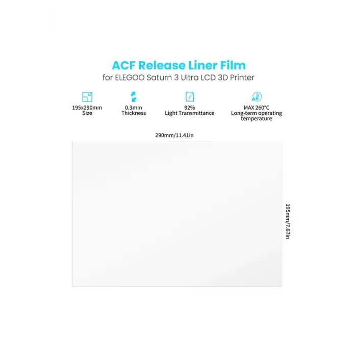 ELEGOO ACF Film 5 Adet- Saturn 3 Ultra