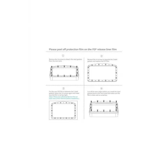 ELEGOO PFA Film 5 Adet - Mars 4 DLP