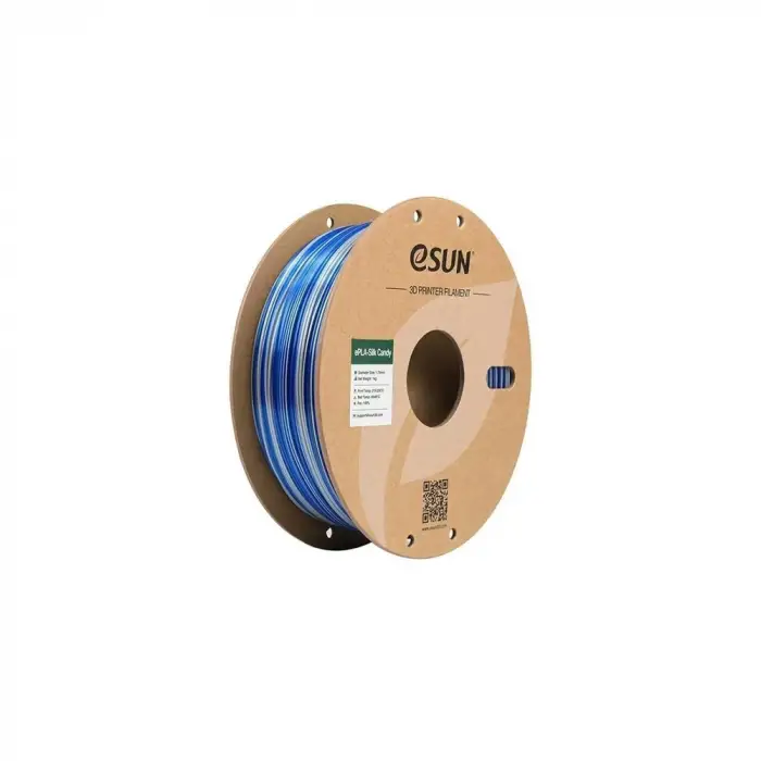 Esun Pla-Silk Candy Filament Silver-Blue