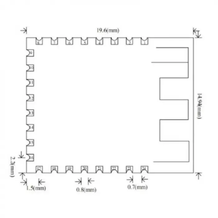 JDY-23 CC2541 Bluetooth 5.0 Düşük Enerjili Bluetooth Modül