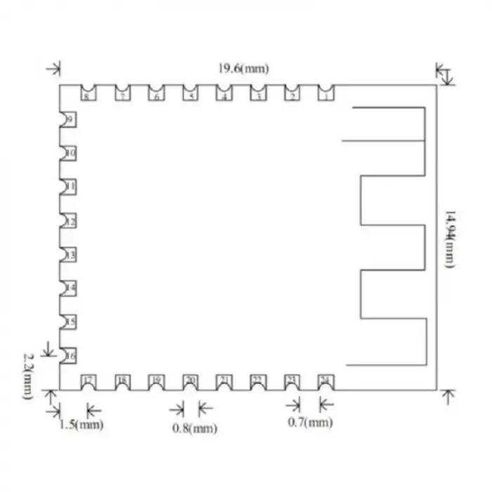 JDY-23 CC2541 Bluetooth 5.0 Düşük Enerjili Bluetooth Modül