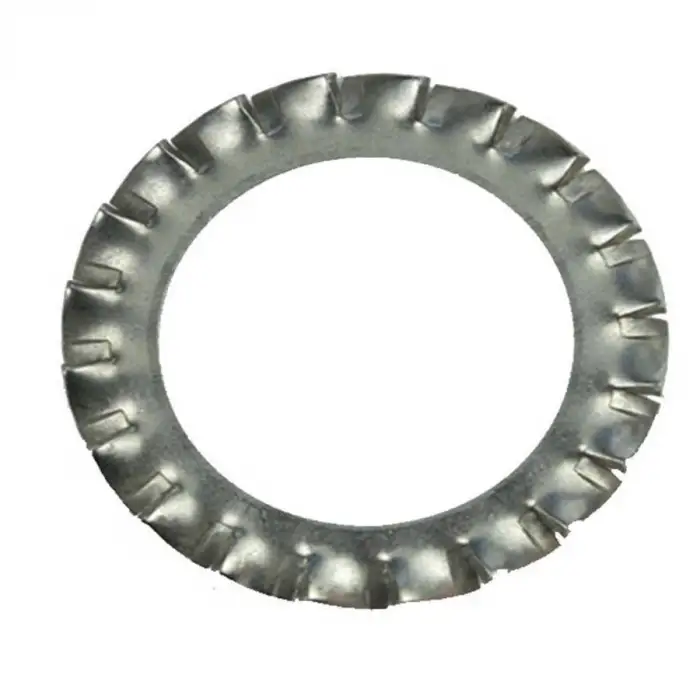 M4 Tırtıllı Pul DIN6798 Demir Beyaz