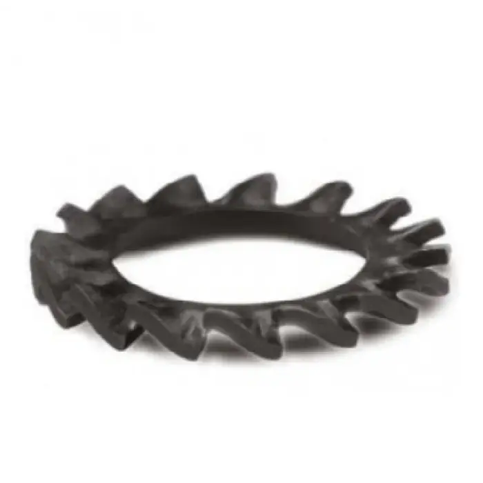 M4 Tırtıllı Pul DIN6798 Demir Siyah