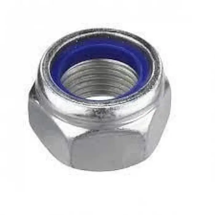 M6 Fiberli Somun Çelik Beyaz DIN985