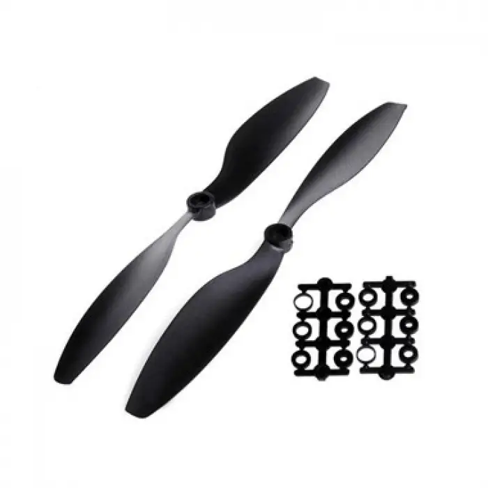 Plastik Pervane Seti - Siyah - 25.4cm