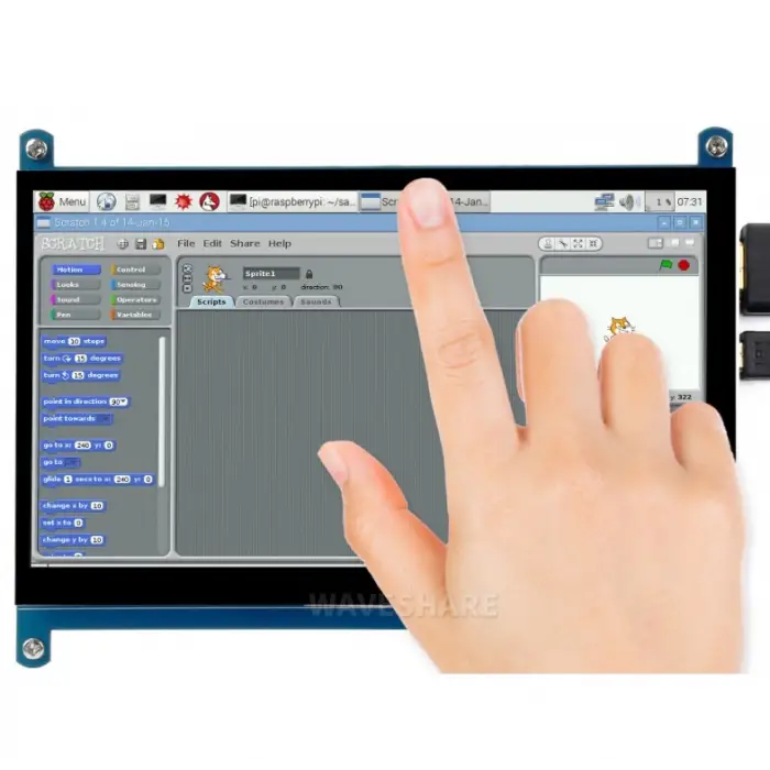 Raspberry Pi 7 Kapasitif Dokunmatik LCD Ekran (C)