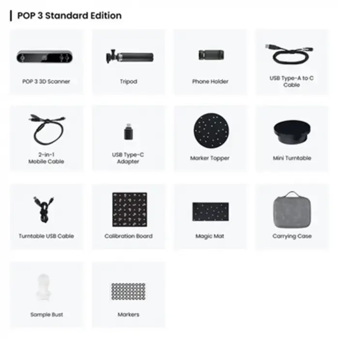 Revopoint Pop 3 3D Scanner (Standart Paket)