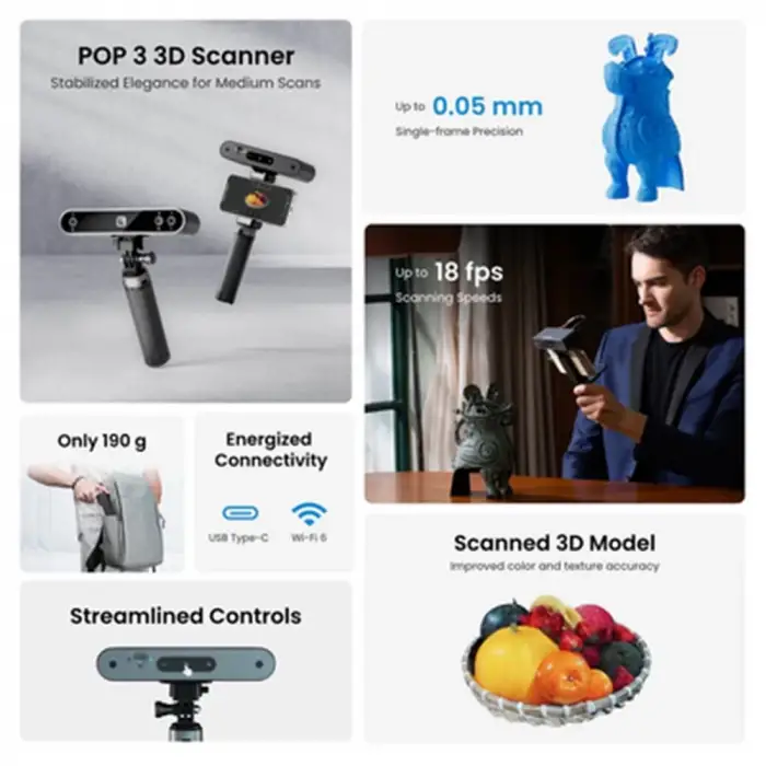 Revopoint Pop 3 3D Scanner (Standart Paket)
