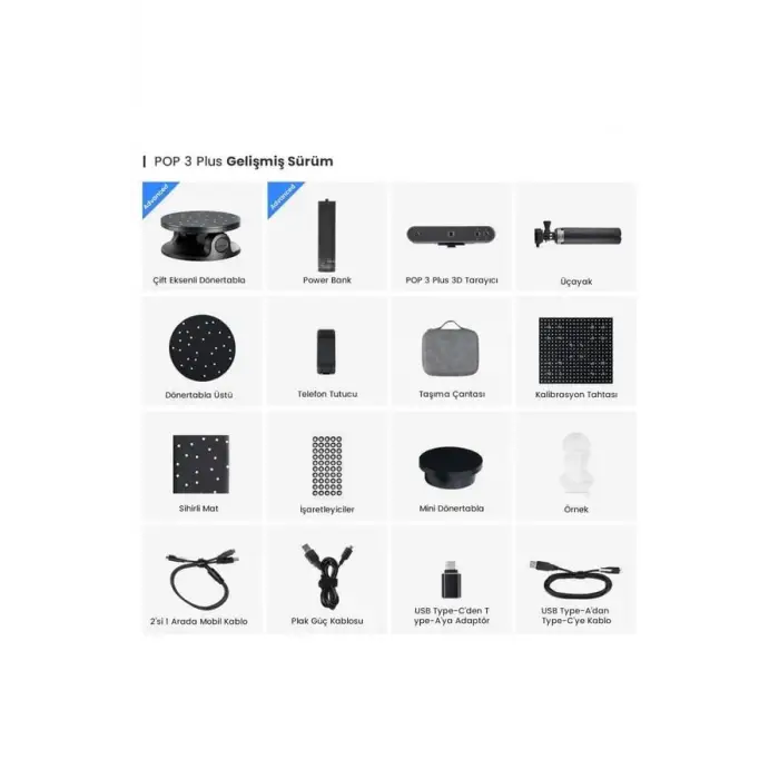 Revopoint Pop 3 Plus Advanced Edition 3d Scanner