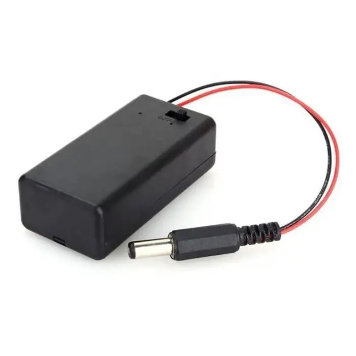 SBH-9V Pil Yuvası Kapaklı 2.1mm Jak Girişli