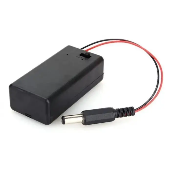 SBH-9V Pil Yuvası Kapaklı 2.1mm Jak Girişli