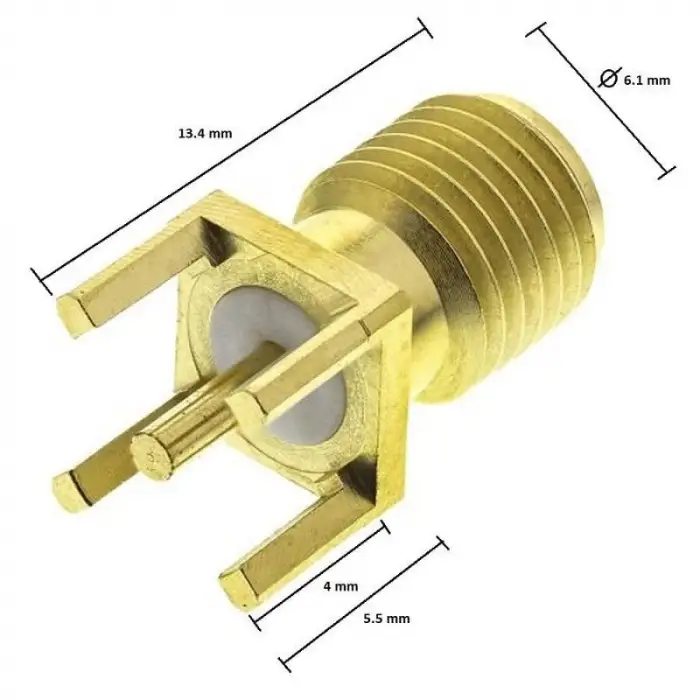SMA 180 Derece Dişi Konnektor (SA0N1T0G)