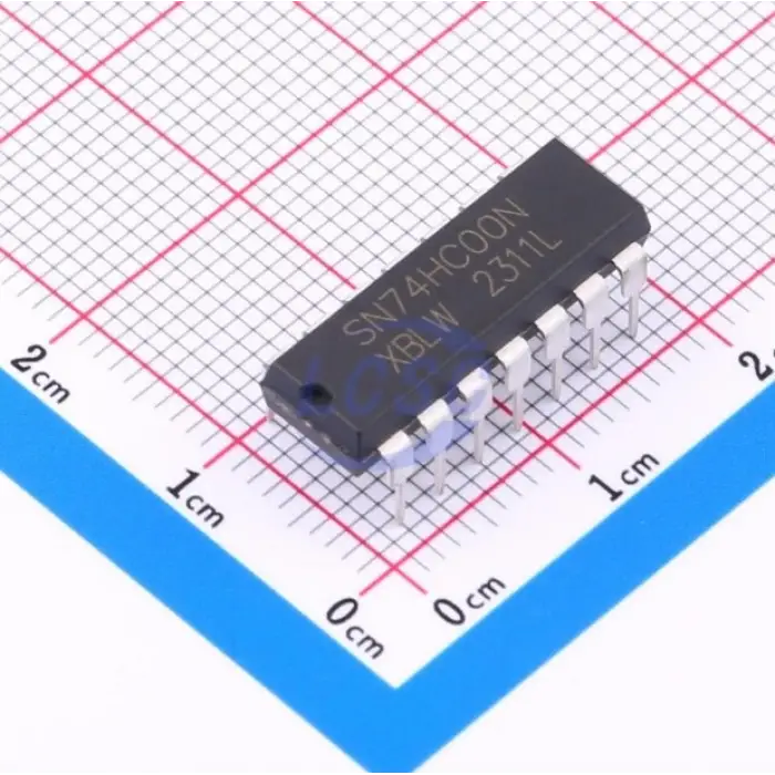 SN74HC00N DIP14 Quad 2-Girişli NAND Kapısı Lojik Entegre