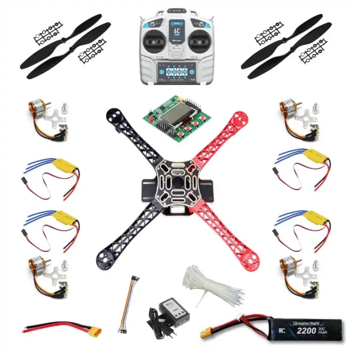 Süper Multikopter Seti - Kendin Yap Drone Kiti (KK2.15)