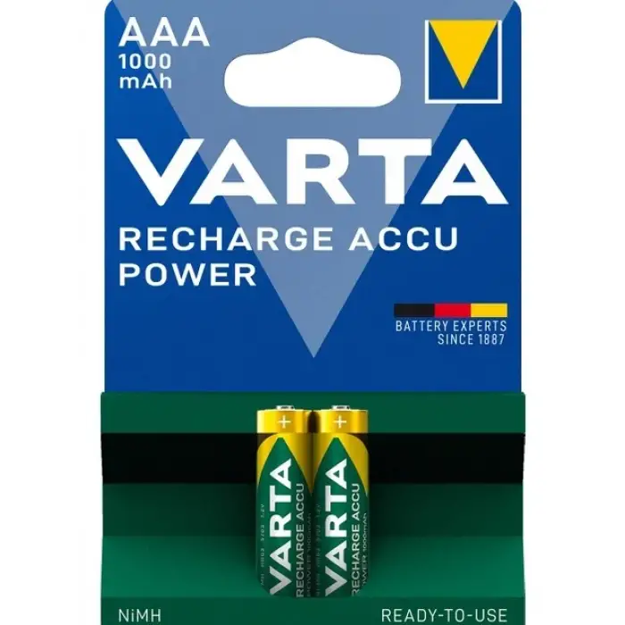 Varta 1000mAh AAA Şarj Edilebilir Kalem Pil 2li