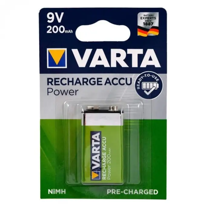 Varta 9V Pil 200mAh Şarjlı