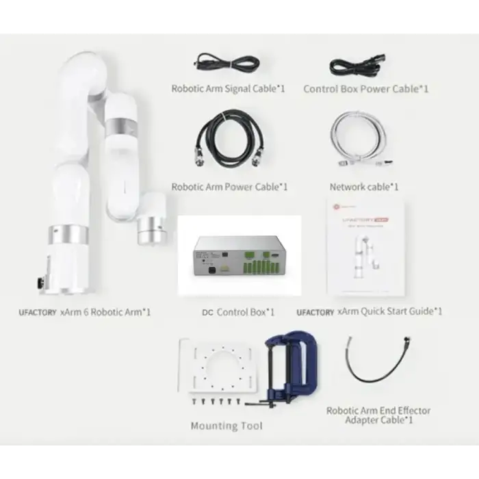 xArm 6 Kolaboratif (CoBot İşbirlikçi) Robot Kol, 5Kg, 700mm, 6 DoF, ver E