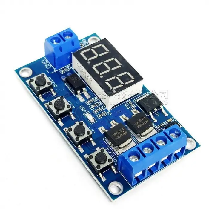 Zaman Ayarlı Göstergeli Tekli Röle Kartı - 12V Delay-Off Relay Module