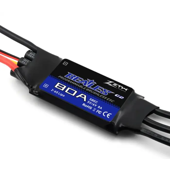 ZTW Beatles G2 80A ESC 32-Bit 2-6S (SBEC 5-6V 8A)