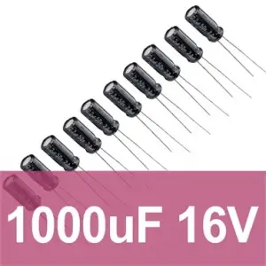1000uF 16V Elektrolitik Kondansatör