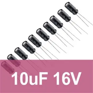 10uF 16V Elektrolitik Kondansatör