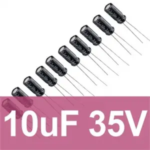 10uF 35V Elektrolitik Kondansatör
