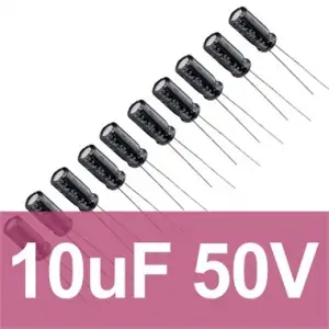 10uF 50V Elektrolitik Kondansatör