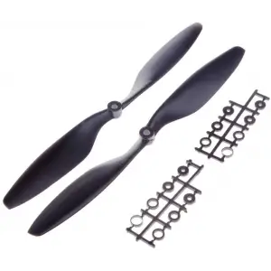 1238 Drone Pervane Seti CW ve CCW Siyah