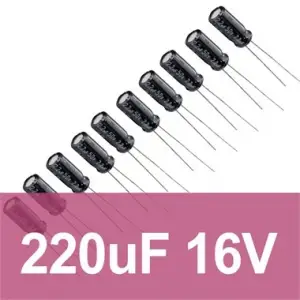 220uF 16V Elektrolitik Kondansatör