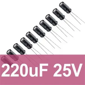 220uF 25V Elektrolitik Kondansatör