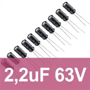 2.2uF 63V Elektrolitik Kondansatör