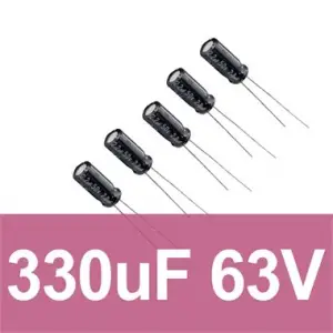 330uF 63V Elektrolitik Kondansatör