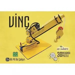 3d Mekanik Puzzle  Eğitici Oyuncak  Vinç
