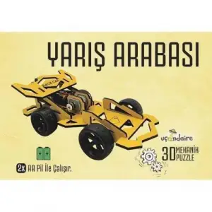 3d Mekanik Puzzle Eğitici Oyuncak Yarış Arabası