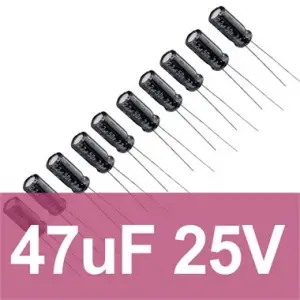 47uF 25V Elektrolitik Kondansatör