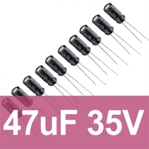 47uF 35V Elektrolitik Kondansatör
