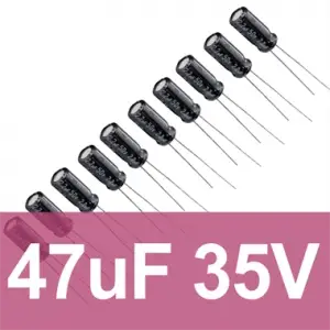 47uF 35V Elektrolitik Kondansatör
