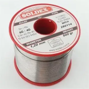 500g 1,20mm Lehim Teli (%60 Kalay / %40 Kurşun)