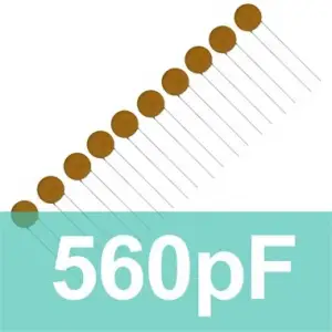 560pF Seramik Kondansatör - Mercimek Kapasitör