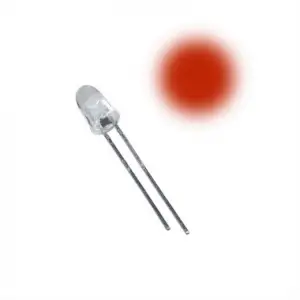 5mm Flaşör Kırmızı LED 2 Pin