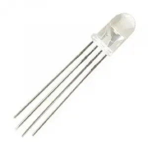 5mm Şeffaf RGB LED Katot 4 Bacaklı