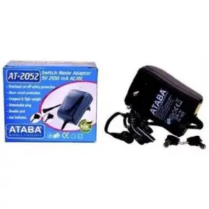 5V 2100mA Switch Mode Adaptör - AT-2052 (100-240V Giriş, Çift Jaklı)